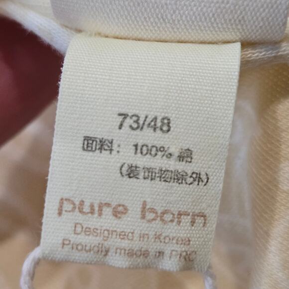 NWT Pure Born Organic Cotton One Piece Outfit Butter Yellow Collared 0-3 Month - Picture 5 of 6